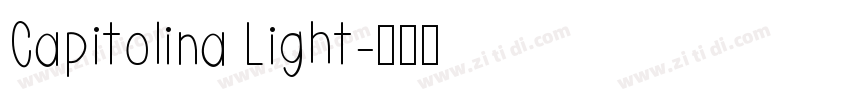 Capitolina Light字体转换